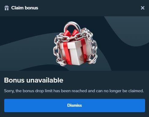 Bonus unavailable
